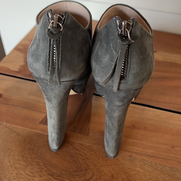 Miu Miu Grey suede booties size 36.5 - Picture 3 of 5